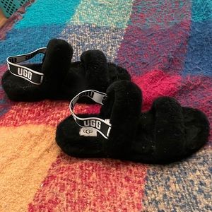 Black UGG slippers or sandals. I’ve only wore them twice.